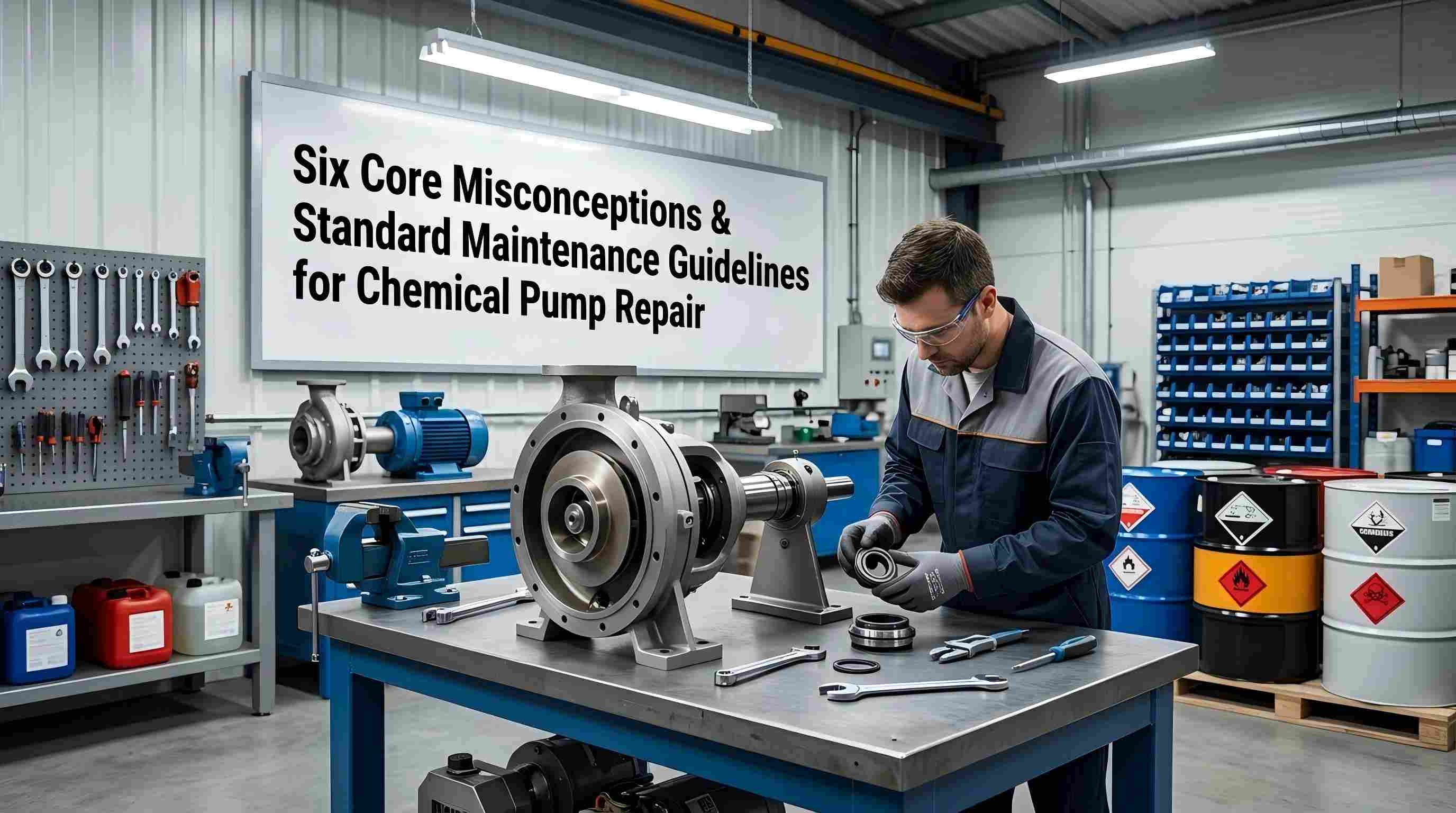 Sáu quan niệm sai lầm cốt lõi & Hướng dẫn bảo trì tiêu chuẩn khi sửa chữa máy bơm hóa chất